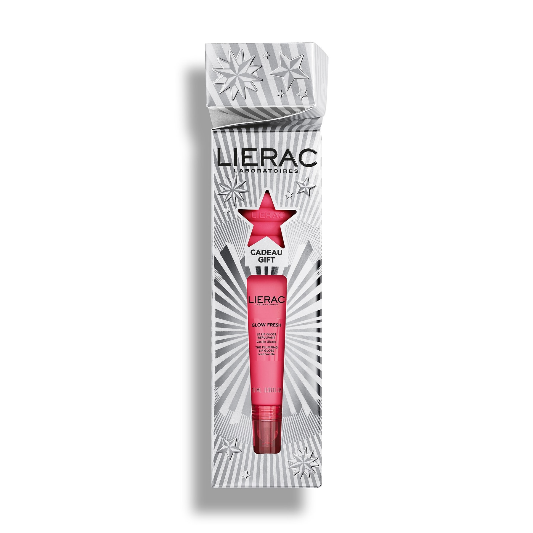 Glow Fresh Cofre de Navidad lip gloss voluminizador + llavero charm